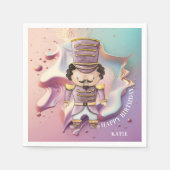Pastel Paint Splash Nutcracker Serviette (Vorderseite)