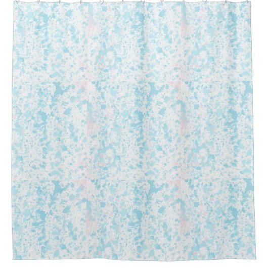 Pastel Paint Spritzers Duschvorhang (Vorderseite)