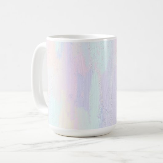 Pastel Paint Strokes Kaffeetasse (Vorderseite Links)