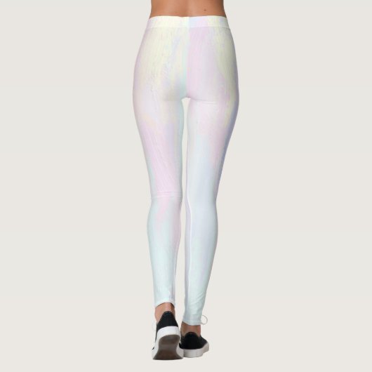 Pastel Paint Strokes Leggings (Rückseite)