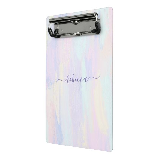 Pastel Paint Strokes Mini Klemmbrett (Gewinkelt2)