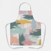 Pastel Paint Strokes Muster Schürze (Vorderseite)