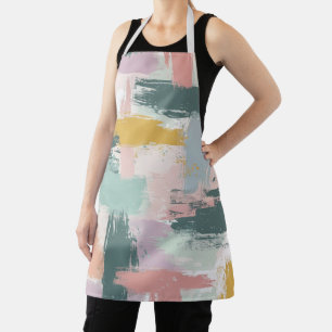 Pastel Paint Strokes Muster Schürze