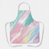 Pastel Paint Strokes Muster Schürze (Vorderseite)