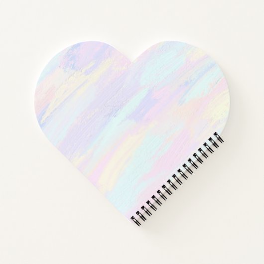 Pastel Paint Strokes Notizblock (Rückseite)