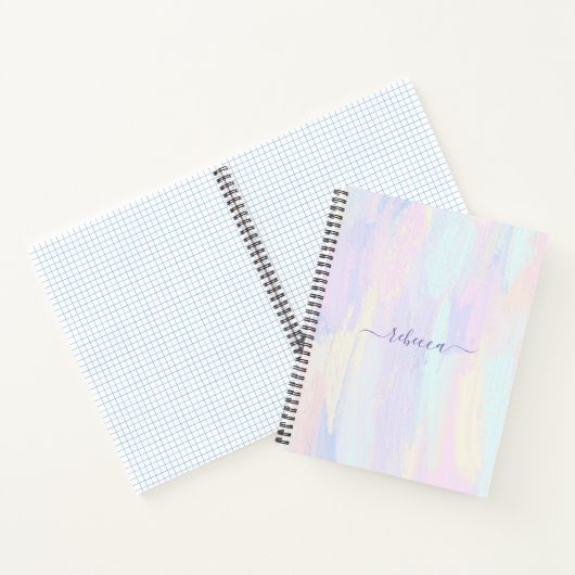 Pastel Paint Strokes Notizblock (Innenseite)
