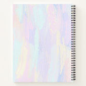 Pastel Paint Strokes Notizblock (Rückseite)
