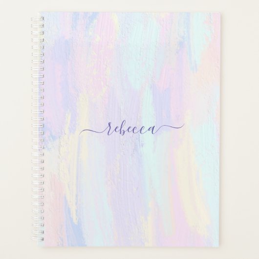 Pastel Paint Strokes Planer (Vorderseite)