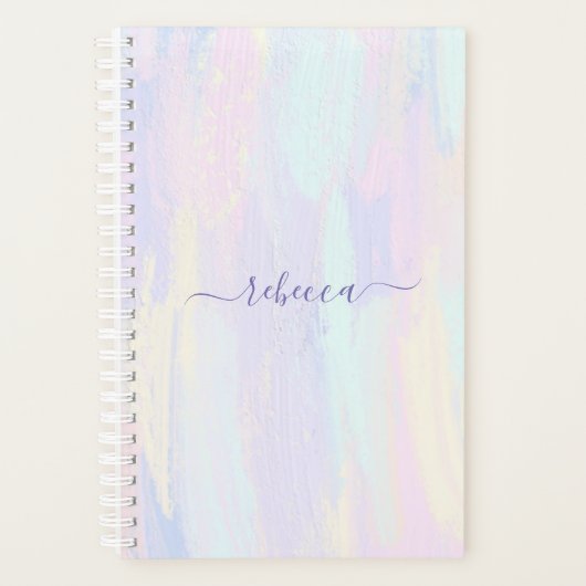 Pastel Paint Strokes Planner Planer (Vorderseite)
