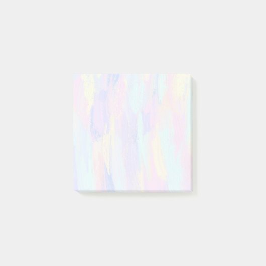 Pastel Paint Strokes Post-it Klebezettel (Vorderseite)