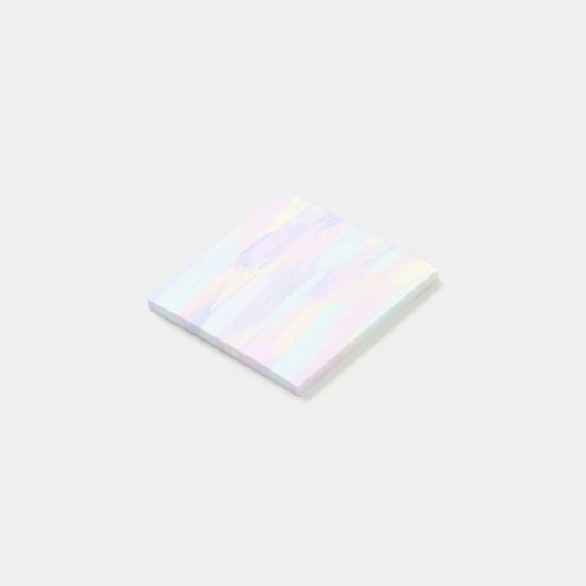 Pastel Paint Strokes Post-it Klebezettel (angewinkelt)