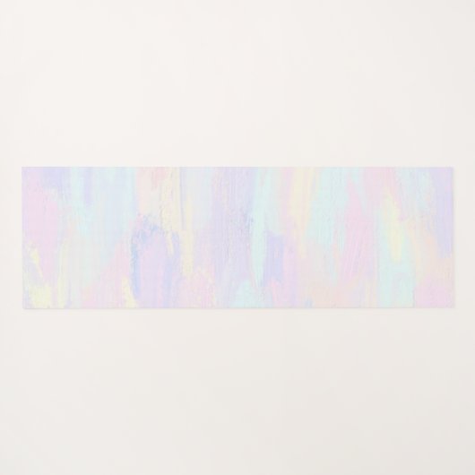 Pastel Paint Strokes Yogamatte (Rückseite (Horizontal))