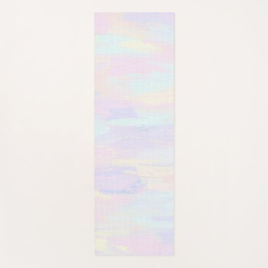 Pastel Paint Strokes Yogamatte (Vorderseite)