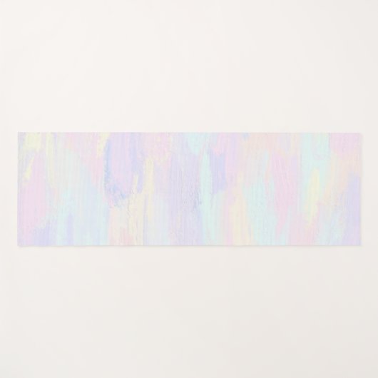 Pastel Paint Strokes Yogamatte (Vorderseite (Horizontal))