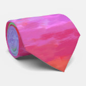 Pastel Painterly Impressionist Rainbow Sparkle Krawatte (Gerollt)
