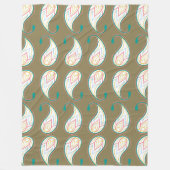 Pastel Paisley Fleecedecke (Vorderseite)