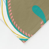 Pastel Paisley Fleecedecke (Ecke)