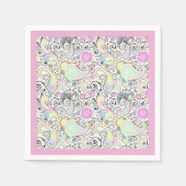 Pastel Paisley Serviette (Vorderseite)
