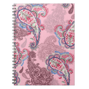 Pastel paisley, traditionelles ethnisches nahtlose notizblock