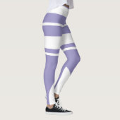 Pastel Pale Lavendel Lila Abstrakte Kunst, Dichtun Leggings (Rechts)