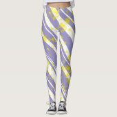 Pastel Pale Lavendel Lila Abstrakte Kunst Leggings (Vorderseite)