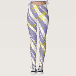 Pastel Pale Lavendel Lila Abstrakte Kunst Leggings