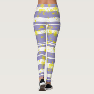 Pastel Pale Lavendel Lila Abstrakte Kunst Leggings