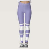 Pastel Pale Lavendel Lila Abstrakte Kunst Leggings (Vorderseite)