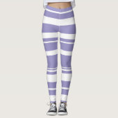 Pastel Pale Lavendel Lila Abstrakte Kunst Leggings (Vorderseite)