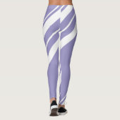 Pastel Pale Lavendel Lila Abstrakte Kunst Leggings (Rückseite)