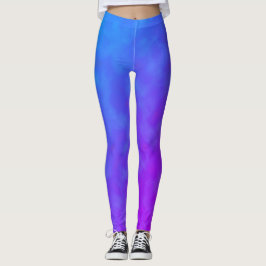 Pastel Pale Lila Wolken der Abstrakten Kunst Leggings
