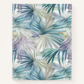 Pastel Palm Leaf Gemusterten Spiral-Notebook Notizblock (Vorderseite)