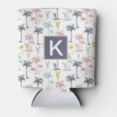 Pastel Palm Tree by Beach Pattern Dosenkühler (Vorderseite)
