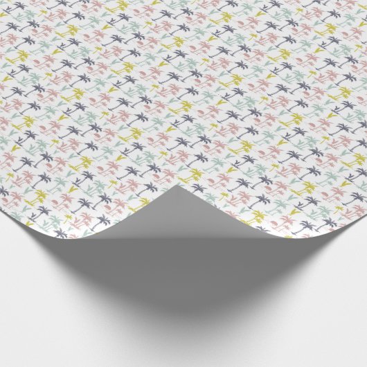 Pastel Palm Tree by Beach Pattern Geschenkpapier (Ecke)