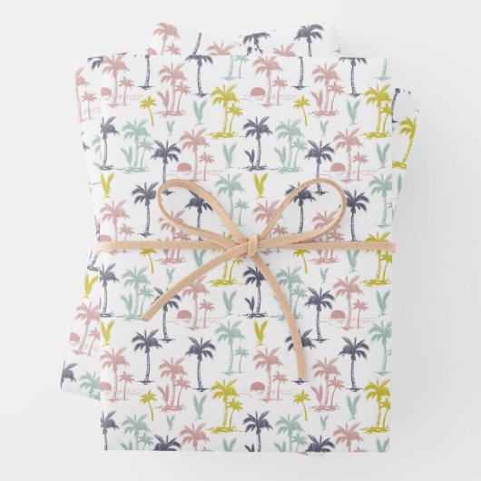 Pastel Palm Tree by Beach Pattern Geschenkpapier Set (Beispiel)