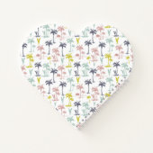 Pastel Palm Tree by Beach Pattern Notizblock (Rückseite)