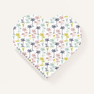 Pastel Palm Tree by Beach Pattern Notizblock