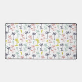 Pastel Palm Tree by Beach Pattern Schreibtischunterlage (Vorderseite)