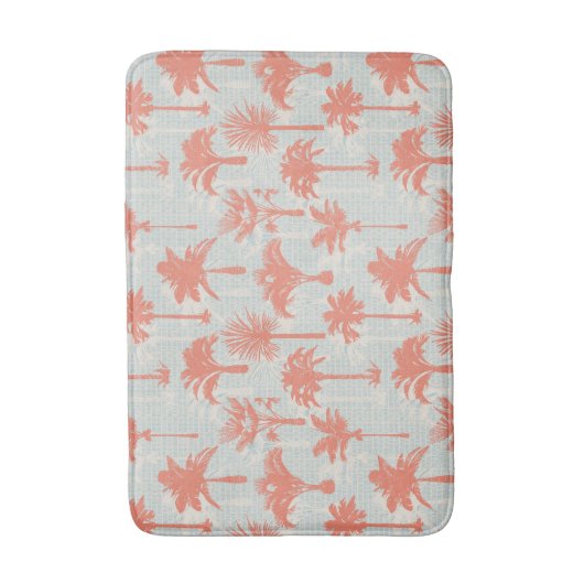 Pastel Palm Tree Muster Badematte (Vorderseite Vertikal)