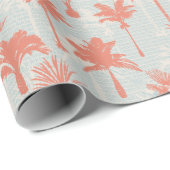 Pastel Palm Tree Muster Geschenkpapier (Rolleneckpunkt)