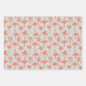 Pastel Palm Tree Muster Geschenkpapier Set (Vorderseite 3)