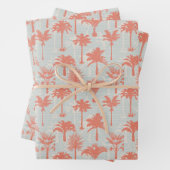 Pastel Palm Tree Muster Geschenkpapier Set (Beispiel)