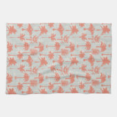 Pastel Palm Tree Muster Geschirrtuch (Horizontal)
