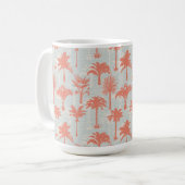 Pastel Palm Tree Muster Kaffeetasse (Vorderseite Links)