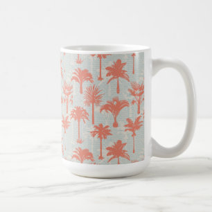 Pastel Palm Tree Muster Kaffeetasse