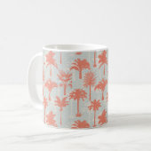 Pastel Palm Tree Muster Kaffeetasse (Vorderseite Links)
