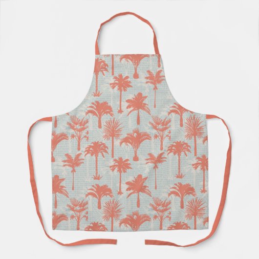 Pastel Palm Tree Muster Schürze (Vorderseite)