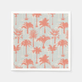 Pastel Palm Tree Muster Serviette (Vorderseite)