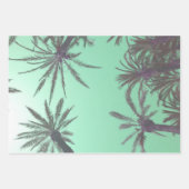 Pastel Palm Trees Fotografisch Geschenkpapier Set (Vorderseite 2)