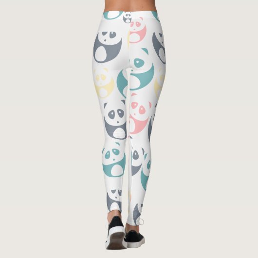 Pastel Pandas Leggings (Rückseite)
